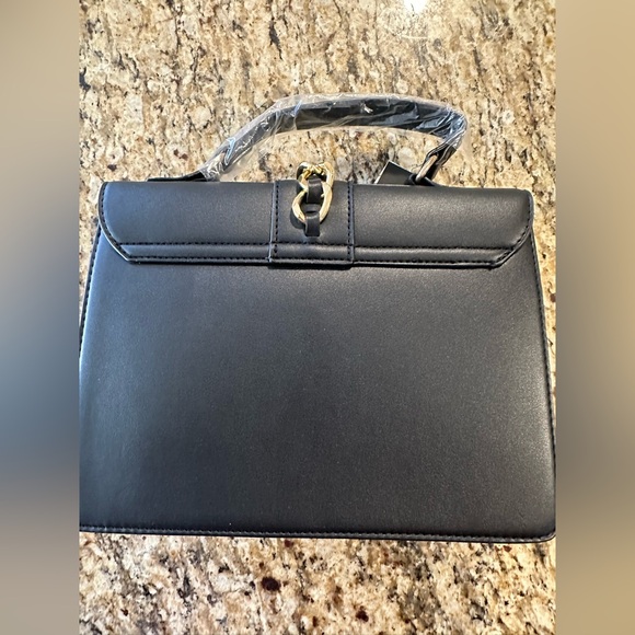 Badgley Mishka Black and Gold Studded Handbag/Shoulder Bag - Picture 4 of 11